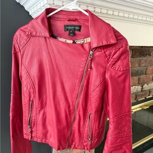 Bagatelle Vibrant Red Leather Jacket